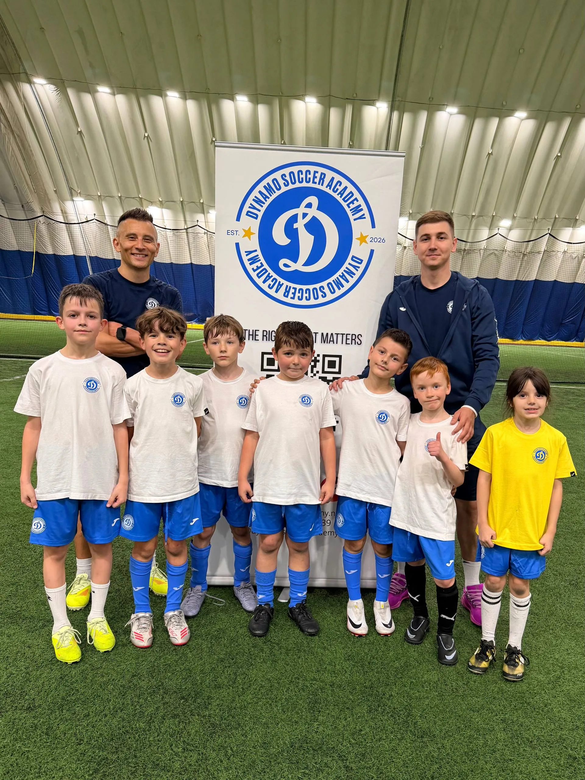Dynamo Soccer Academy players training